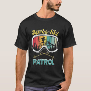 T-shirt Patrouille de ski après-ski Lunettes de ski Skieur