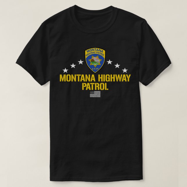 T-shirt Patrouille sur la route du Montana  (Design devant)