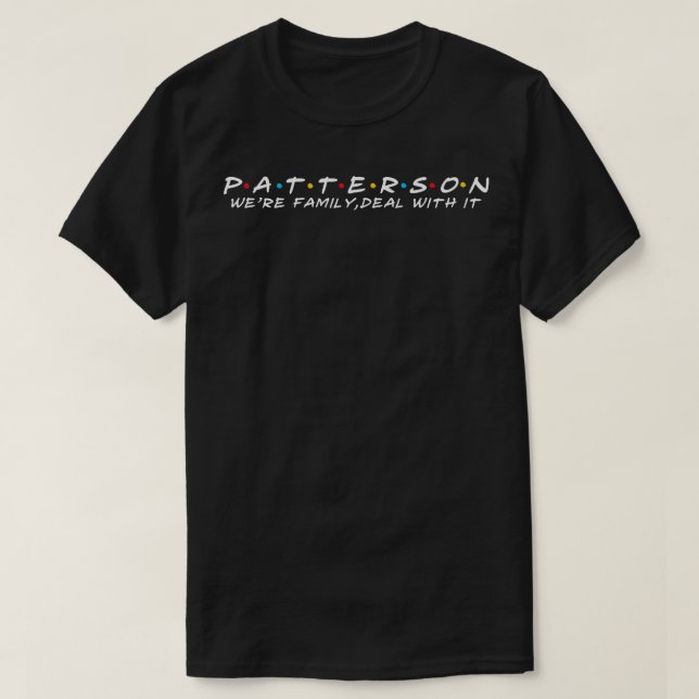 T-shirt Patterson Family Nom de famille Patterson Patterso (Design devant)