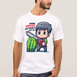 T-shirt Pâturage - Melon Chainsaw