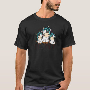 T-shirt Pâturage Nuit Cute Animal Vache Agriculteur
