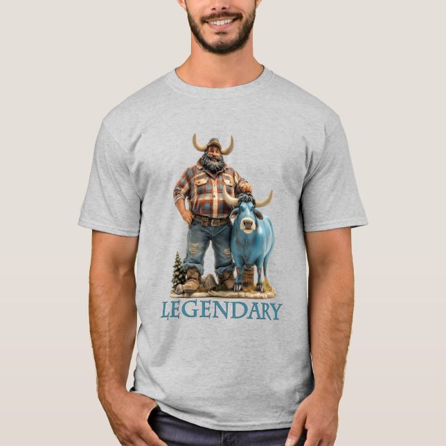 T-shirt Paul Bunyan Babe la billetterie légendaire de l'Ox (Devant)