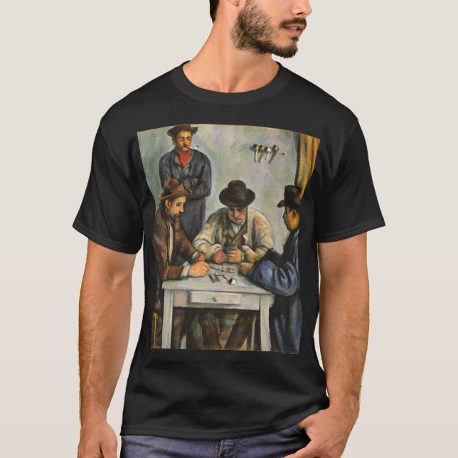 T-shirt Paul Cezanne - Les Joueurs De Cartes (Devant)
