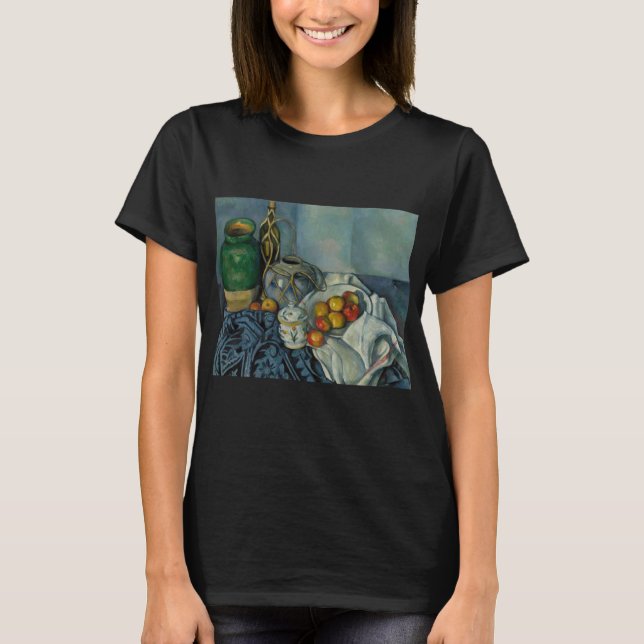 T-shirt Paul Cezanne - Vie morte avec pommes (Devant)