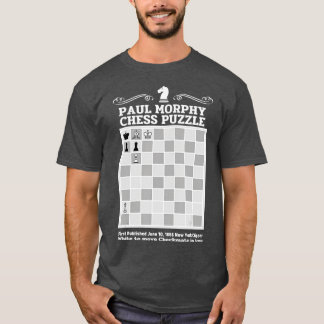T-shirt Paul Morphy Jeu d'échecs Puzzle Joueur d'échecs