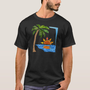 T-shirt Paume, Sun et mer