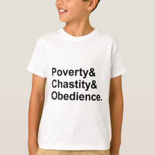T-shirt Pauvreté Chasteté Obéissance Vœux monastiques