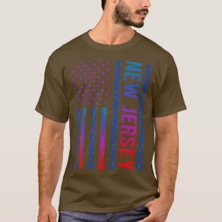 T-shirt Pavillon bleu rouge New Jersey