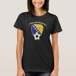 T-shirt Pavillon De Football De Bosnie-Herzégovine