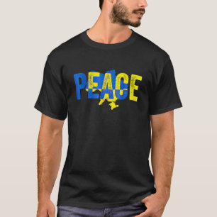 T-shirt Pavillon Ukrainien Heartbeat Ukraine Country Pride