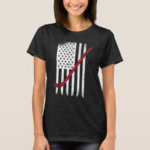 T-shirt Pavillon US Drapeau Hockey USA Drapeau Hockey sur