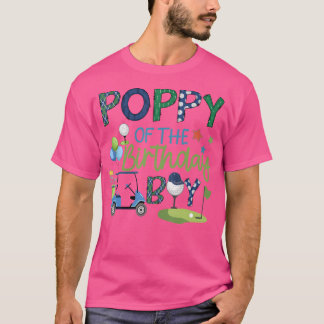 T-shirt Pavot du garçon d'anniversaire trou d'un coup de g