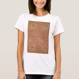 T-shirt Pavot rose (par William Morris) (Motif Vintage)