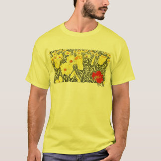 T-shirt Pavot rouge dans un pré de pavot