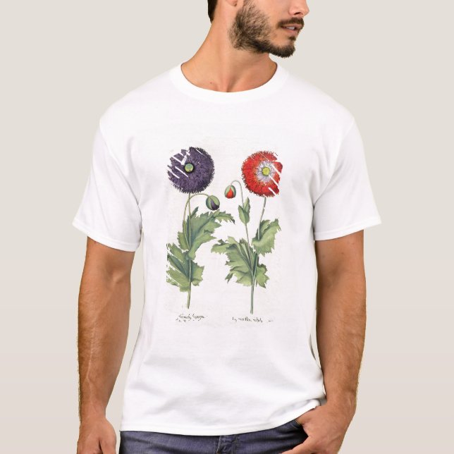 T-shirt Pavots : incarnato de multiplici du flore (Devant)