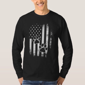 T-shirt Paw Animal 4 juillet États-Unis D'Amérique Fla