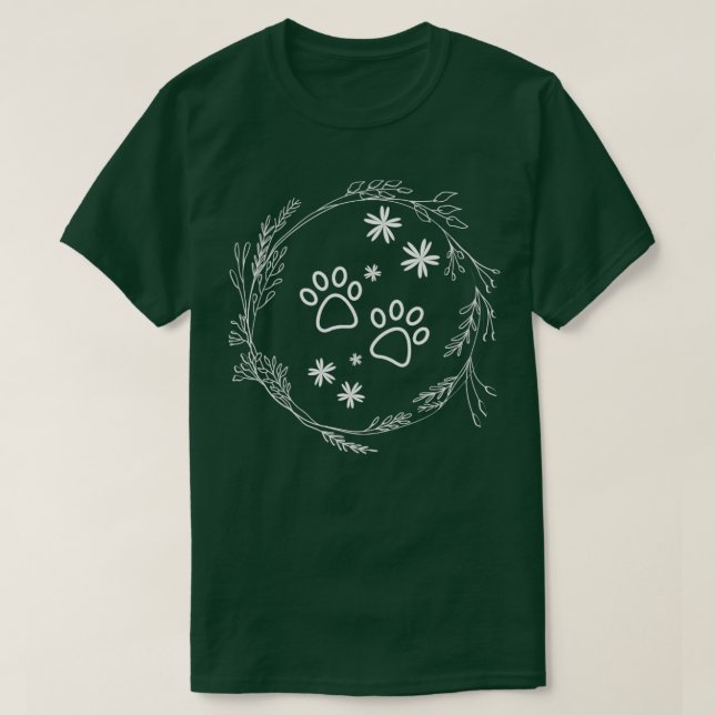 T-shirt Paw Chien Floral (Design devant)