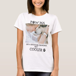 T-shirt Paw ma grand-mère amoureux des chiens photo perso