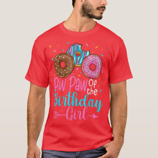 T-shirt Paw Paw De La Fête Fille Donut Anniversaire Famill