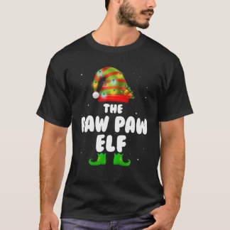 T-shirt Paw Paw ELF Xmas Family Matching Group Noël O