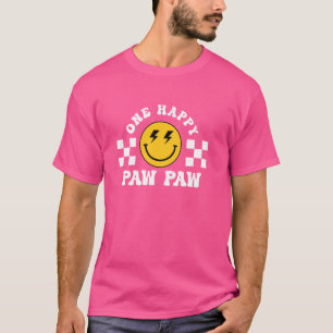 T-shirt Paw Paw One Happy Dude Anniversaire Thème Famille 