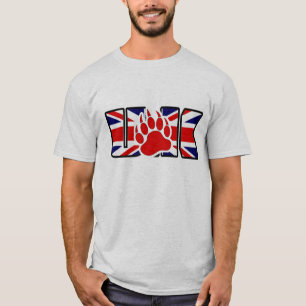 T-SHIRT PAW ROUGE SUR LE DRAPEAU DU ROYAUME-UNI