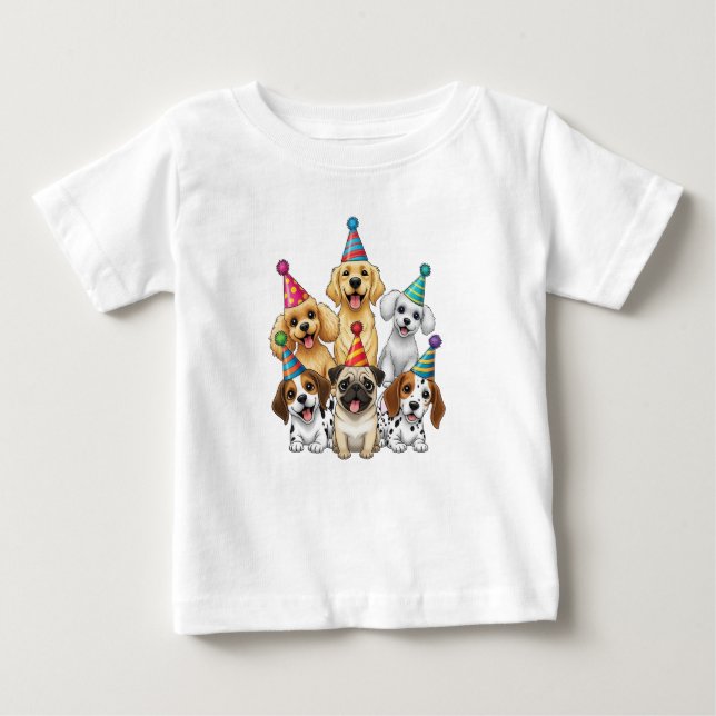 T-shirt paw-ty avec petits (Devant)