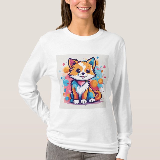 T-shirt Pawfect Prints : Canine Couture pour Amoureux de l (Devant)