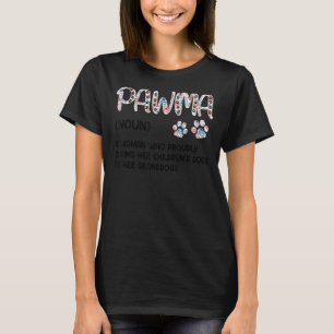 T-shirt Pawma Maman Chien Animaux Propriétaire Chien Pour 