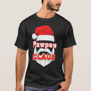 T-shirt Pawpaw Claus Noël Père Noël Face Joyeuse Sueur moc
