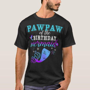 T-shirt Pawpaw De La Sirène D'Anniversaire Correspondant F