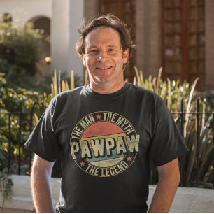 T-shirt PawPaw L'Homme Le Mythe La Légende Grand-Père