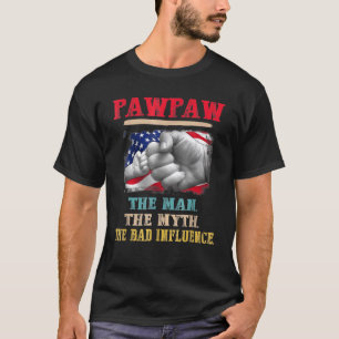T-shirt Pawpaw L'Homme Le Mythe La Mauvaise Influence Drap