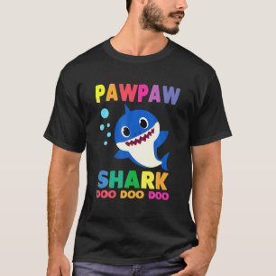 T-shirt Pawpaw Shark Cadeau mignon bébé requin famille C