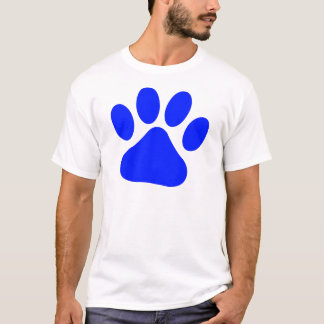 T-shirt Pawprint bleu