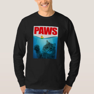 T-shirt PAWS Chat Et Canard Jaune En Caoutchouc