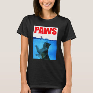 T-shirt Paws Chat et Souris Monstre Terrifiant Attaque de