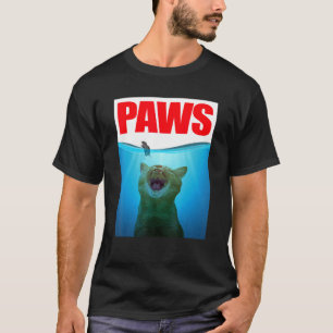 T-shirt PAWS Chat et Souris Top Requin Et Chat