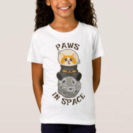 T-Shirt Paws dans l'espace Cat Astronaut Animal cosmique