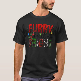 T-shirt Paws De Chien Feu Et Brillant Pâtes De Chat Lover