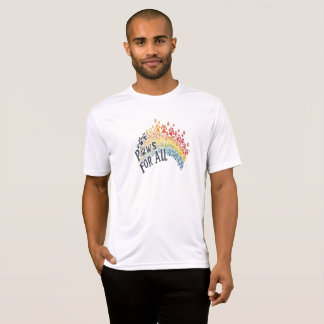 T-shirt Paws for All – Rainbow Paw Print Unity 