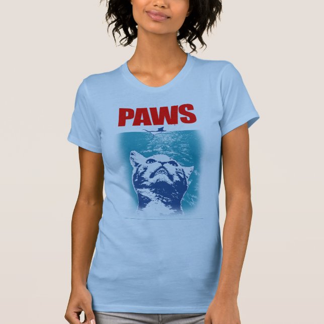 T-shirt PAWS ! Le chat vicieux d'en-dessous (Devant)