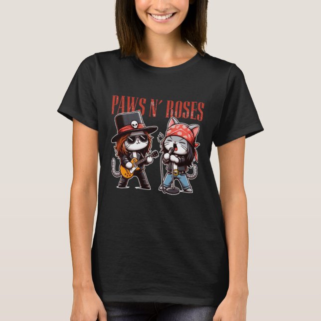 T-shirt Paws N'Roses (Devant)