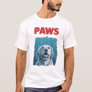 T-shirt PAWS Parodie Shark Film Chien Drôle de Chien d'O