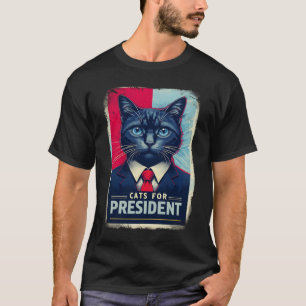 T-shirt Pawsidential Campagne Unisex Softstyle Chats prési