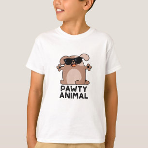 T-shirt Pawty Animal Funny Party Chien Pun