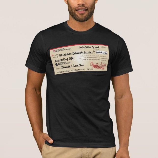 T-shirt Payé entièrement économisé par le contrôle de (Devant)