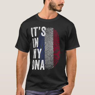 T-shirt Pays-Bas C'est dans mon ADN Dutch Fingerprint Holl