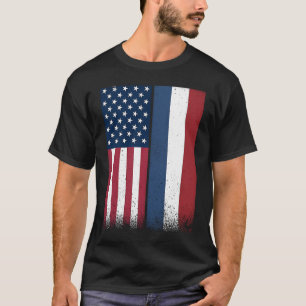 T-shirt Pays-Bas  Drapeaux américains néerlandais fiers US