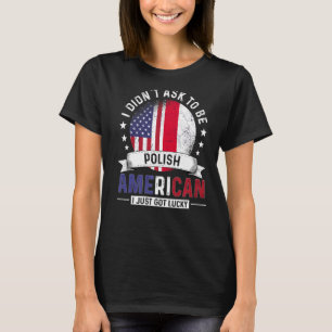 T-shirt Pays d'Amérique polonaise Drapeaux Fierté Pays Pol